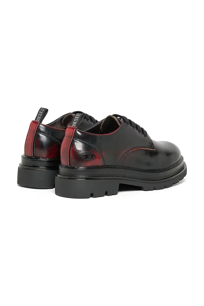 Diesel половинки обувки за деца D-DERBL-ABR DRESSY SHOE бордо BC1104