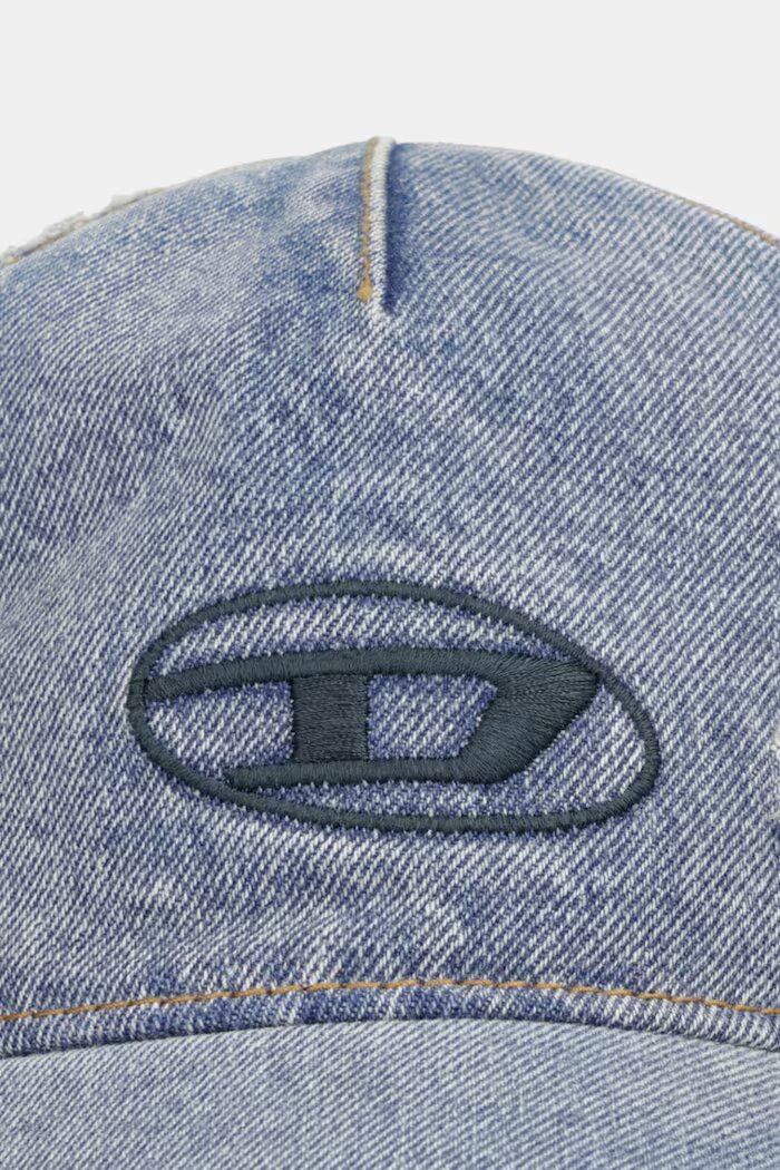 Diesel Шапка с козирка мъжка от деним C-ENIC синя A21541.0IHCB