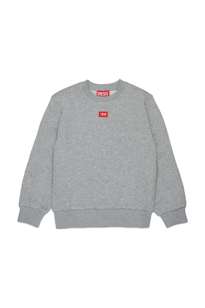 Diesel суичър за деца от памук SXGIN OVER SWEAT-SHIRT сив J02629