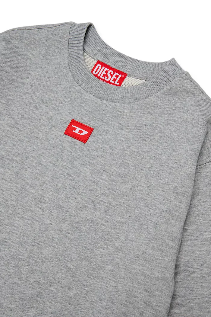 Diesel суичър за деца от памук SXGIN OVER SWEAT-SHIRT сив J02629