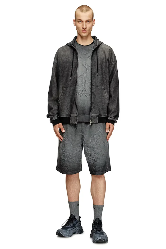 Diesel Високи обувки D-Cage Hiking мъжки в сиво Y03650-P8140-T8013