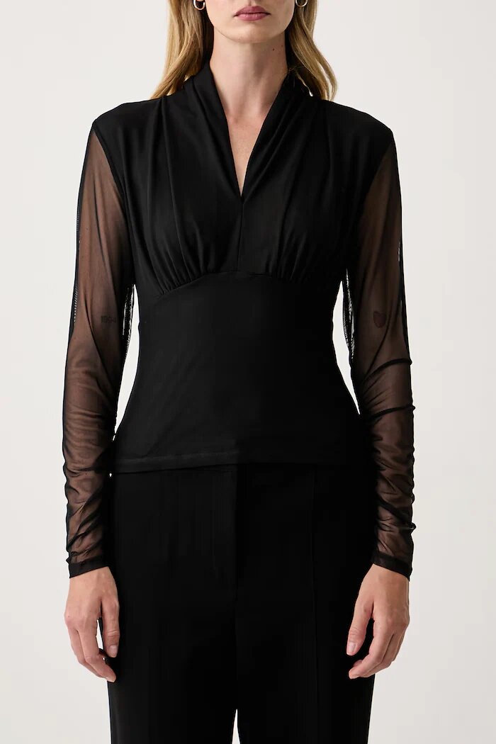 DKNY блуза дамска черна P53H7CMM