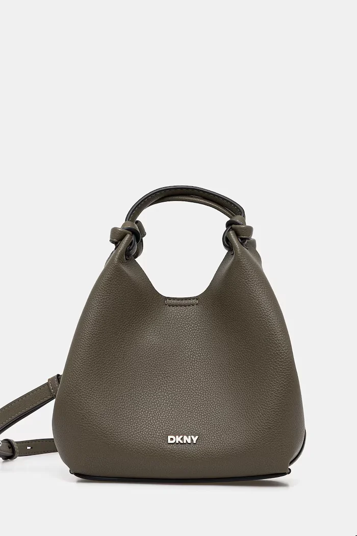 DKNY чанта crossbody дамска от имитация на кожа PAULA зелена R53BAM60