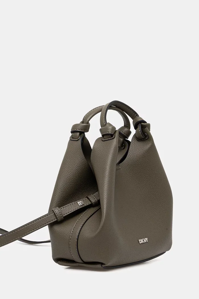 DKNY чанта crossbody дамска от имитация на кожа PAULA зелена R53BAM60