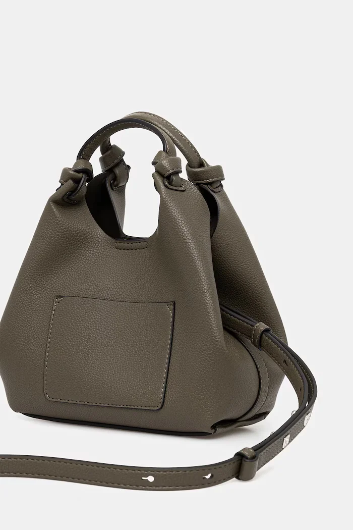 DKNY чанта crossbody дамска от имитация на кожа PAULA зелена R53BAM60