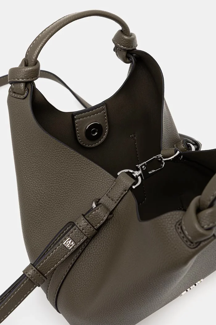 DKNY чанта crossbody дамска от имитация на кожа PAULA зелена R53BAM60