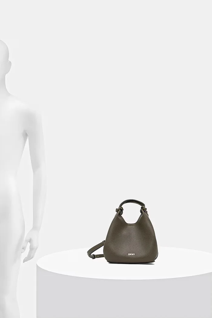DKNY чанта crossbody дамска от имитация на кожа PAULA зелена R53BAM60