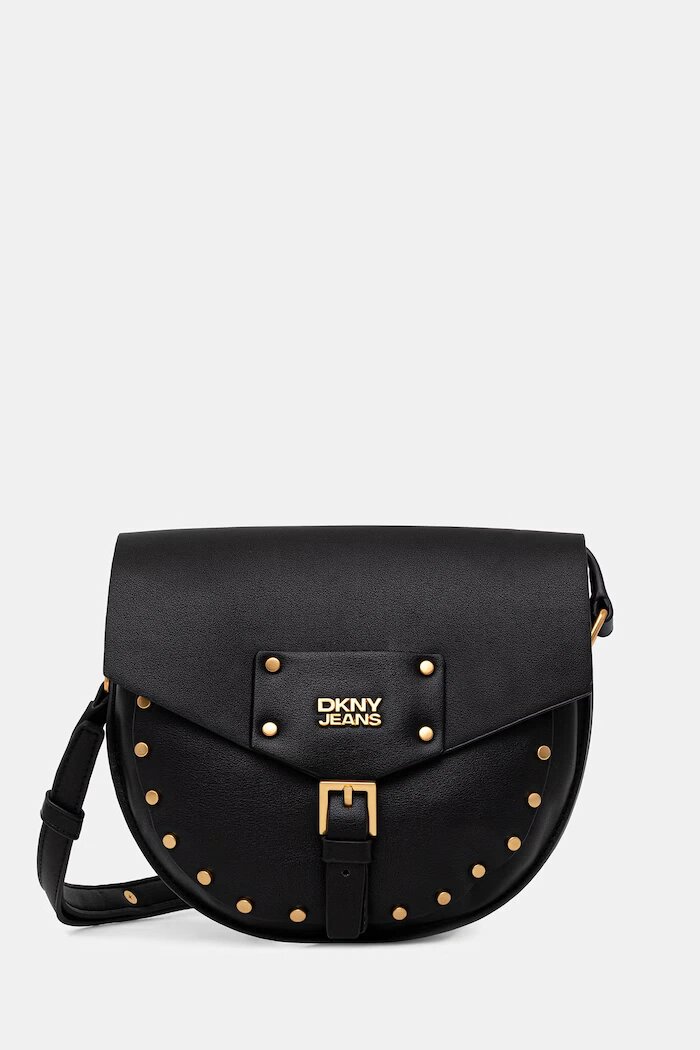 DKNY чанта crossbody дамска от имитация на кожа PAYTON черна R62EZR47