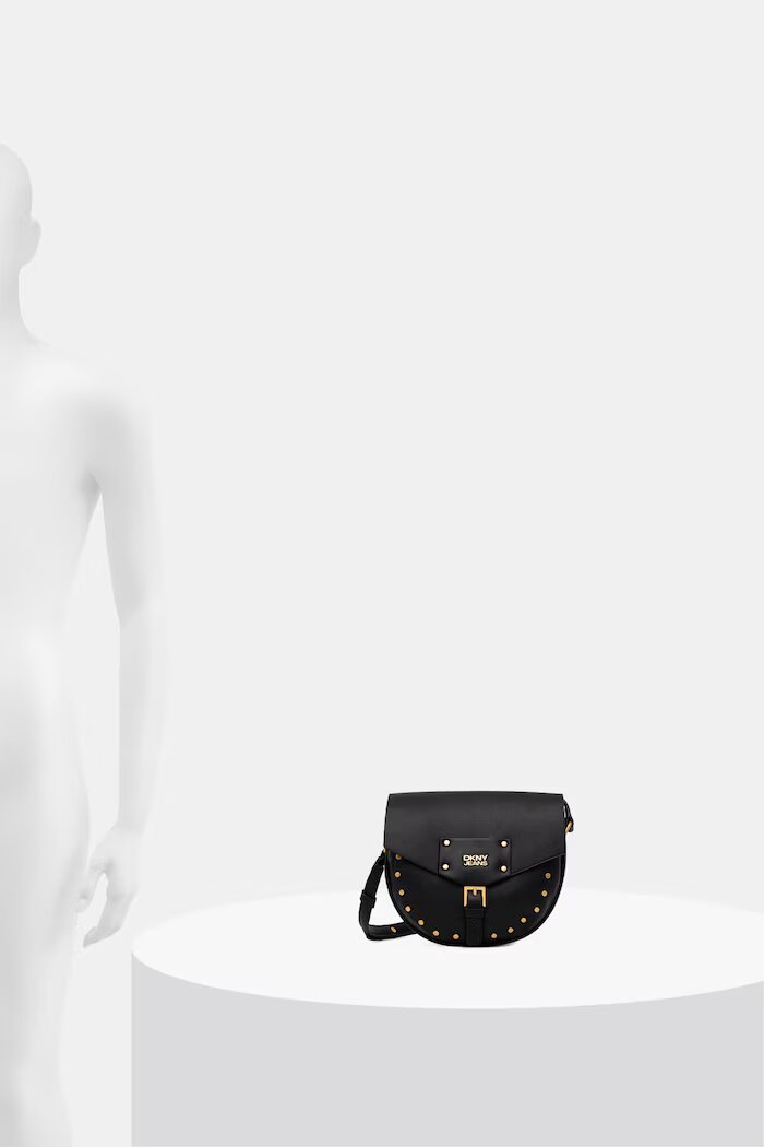 DKNY чанта crossbody дамска от имитация на кожа PAYTON черна R62EZR47