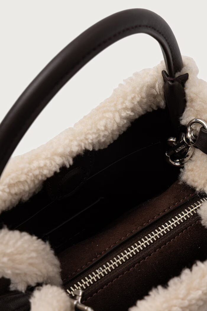 DKNY чанта crossbody дамска от имитация на велур кафява R62EML01
