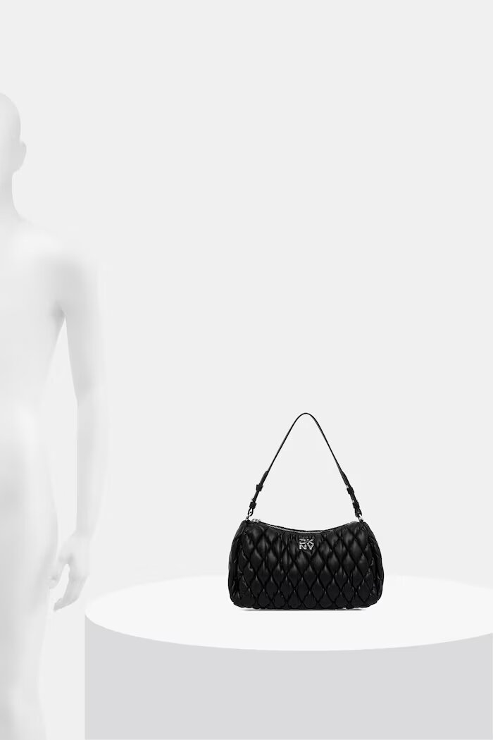 DKNY чанта дамска от имитация на кожа REMY черна R623ZE54