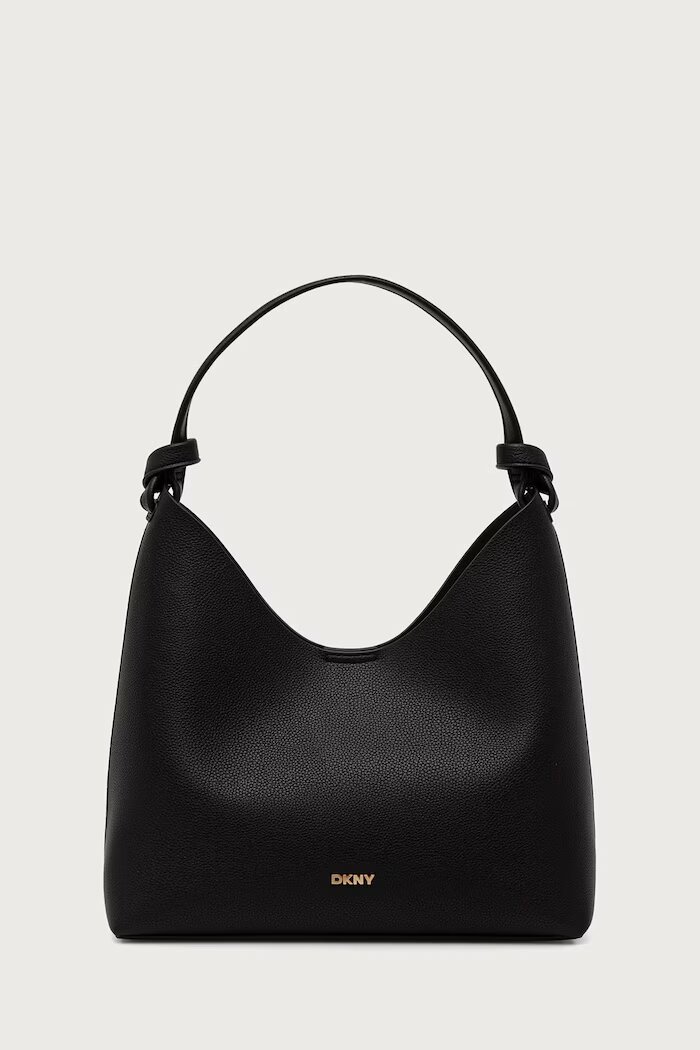 DKNY чанта tote дамска от имитация на кожа черна R633AS92