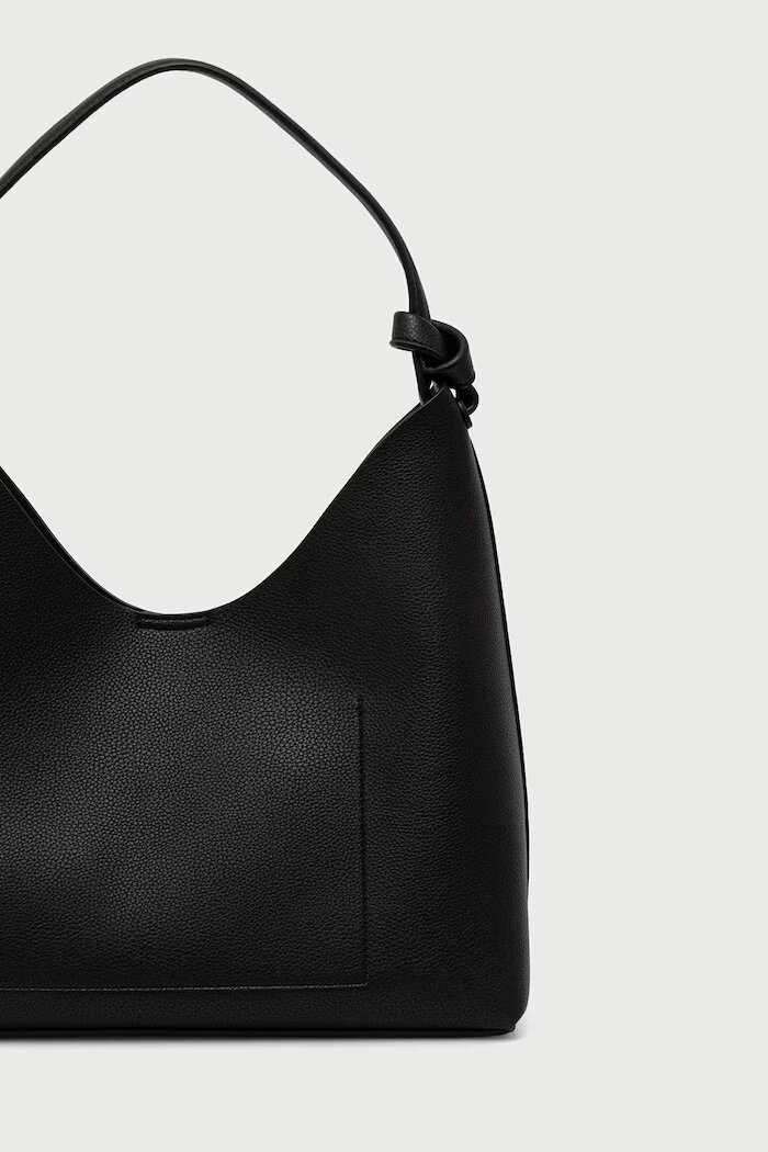 DKNY чанта tote дамска от имитация на кожа черна R633AS92