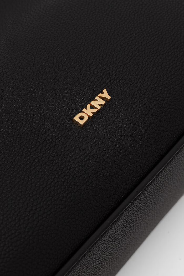 DKNY чанта tote дамска от имитация на кожа черна R633AS92