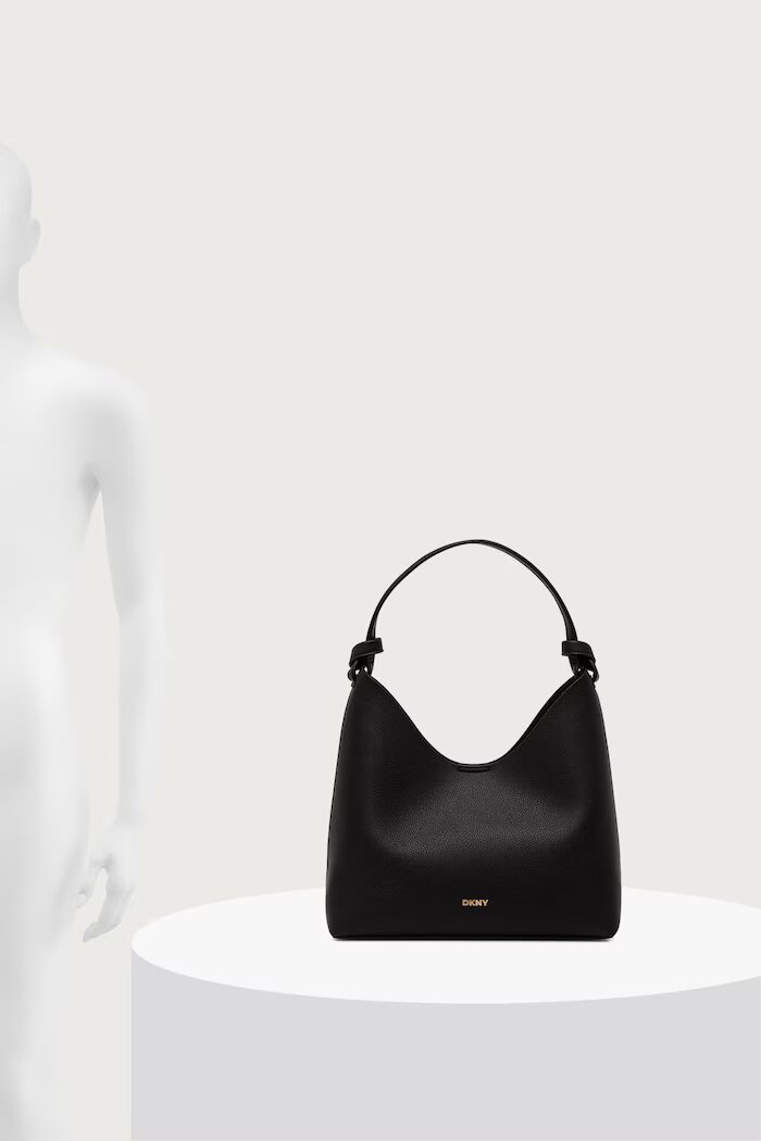 DKNY чанта tote дамска от имитация на кожа черна R633AS92