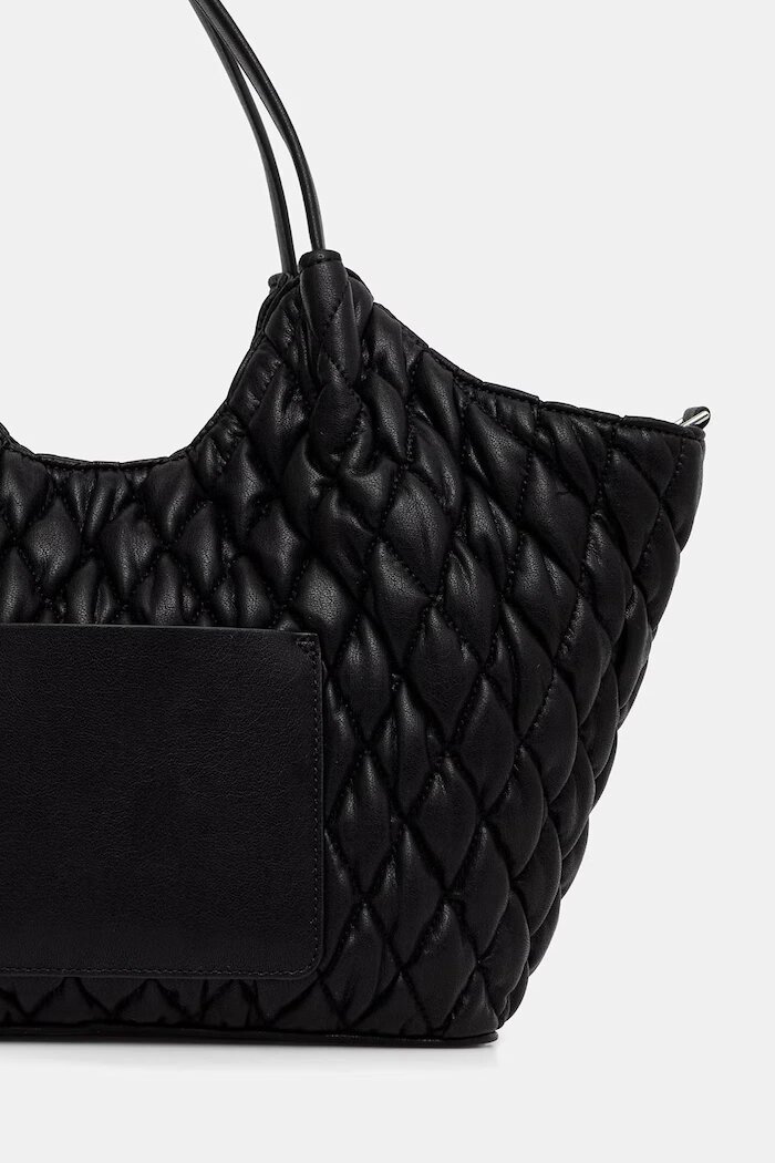 DKNY чанта tote дамска от имитация на кожа PAULA черна R62AZE49