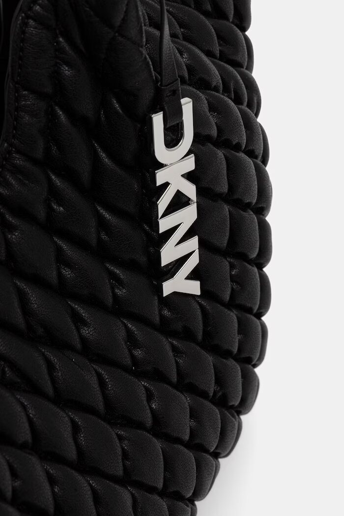 DKNY чанта tote дамска от имитация на кожа PAULA черна R62AZE49