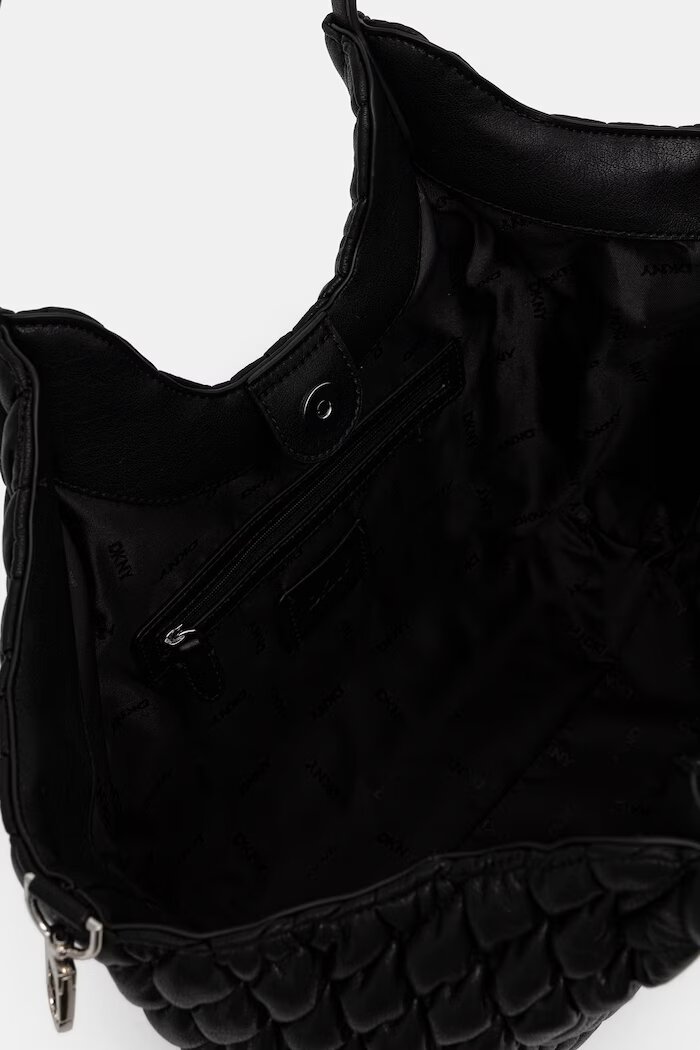 DKNY чанта tote дамска от имитация на кожа PAULA черна R62AZE49