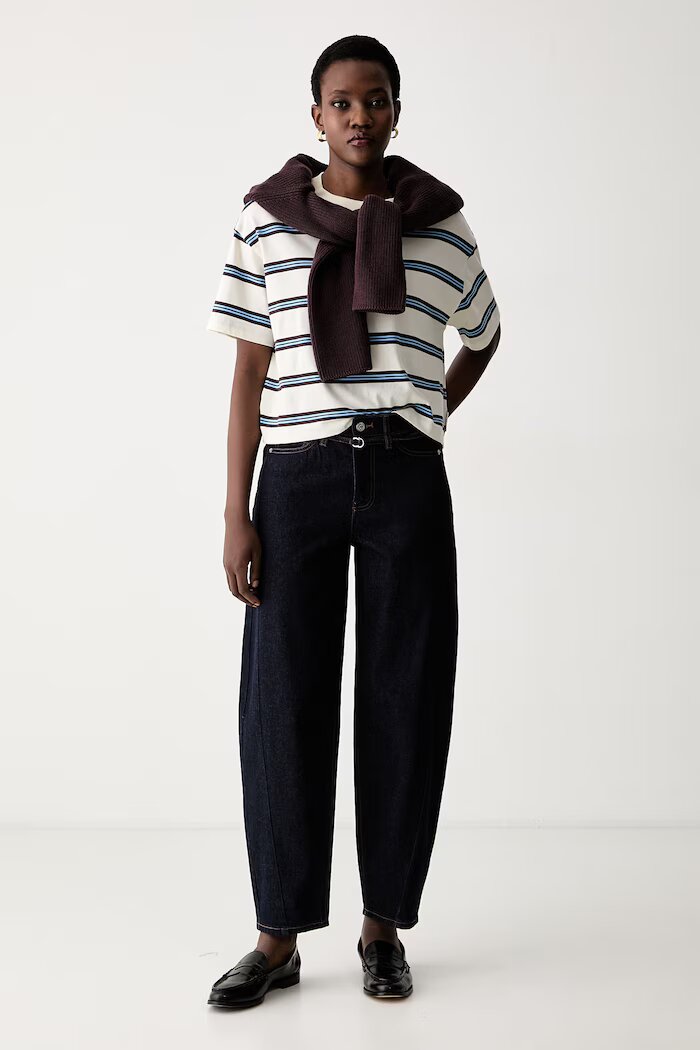 DKNY дънки barrel дамски тъмносини DJ5B4149