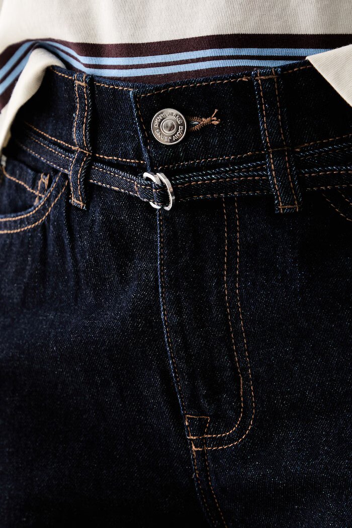 DKNY дънки barrel дамски тъмносини DJ5B4149