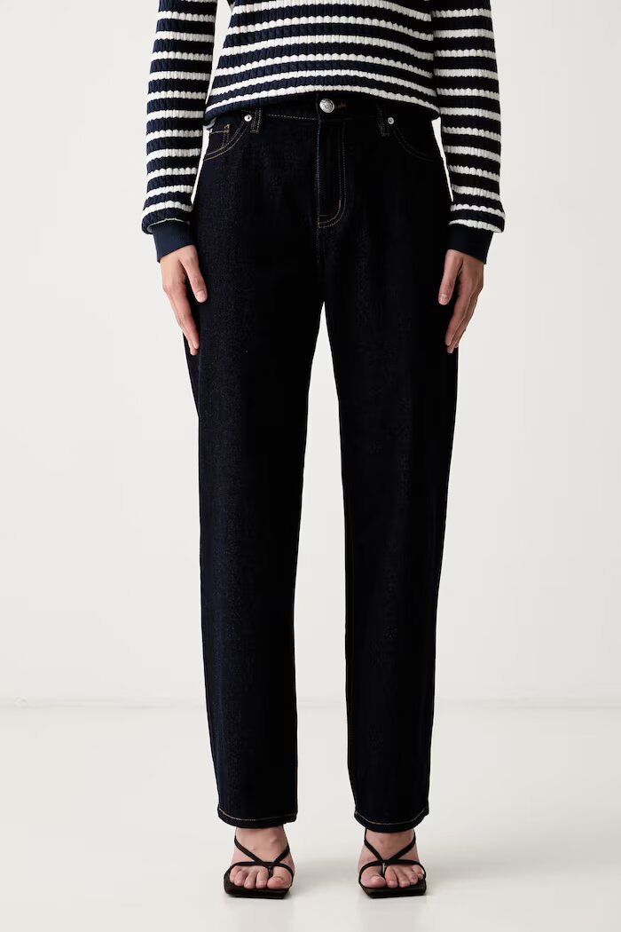 DKNY дънки прави дамски тъмносини DJ6G4249