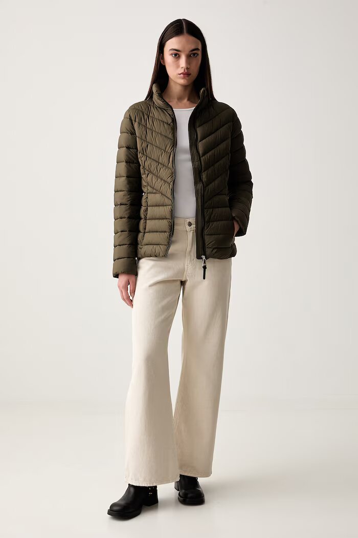 DKNY капитонирано яке дамско зелено DLEMPY44