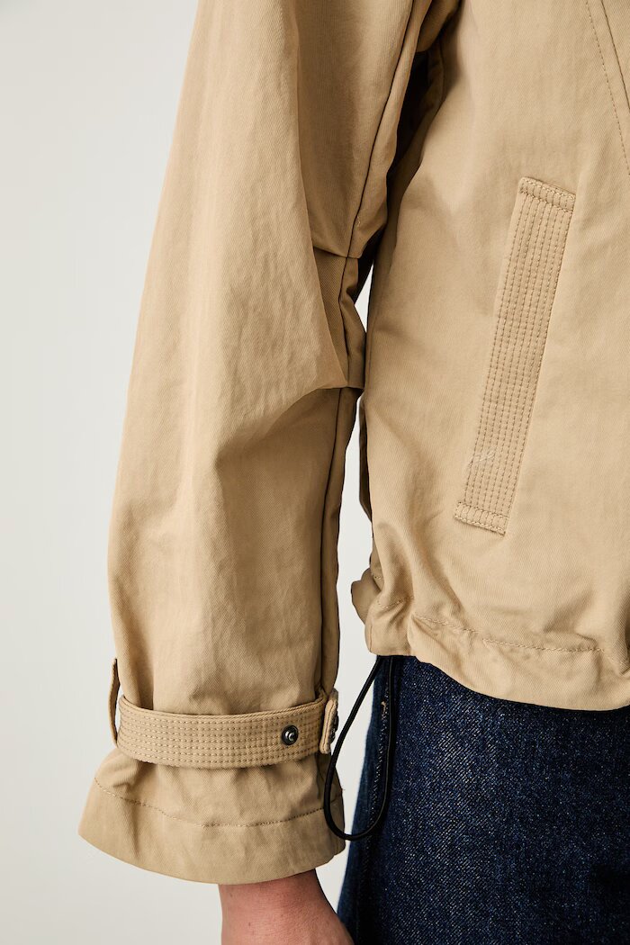 DKNY късо яке дамско с памук бежово P6GC7E20