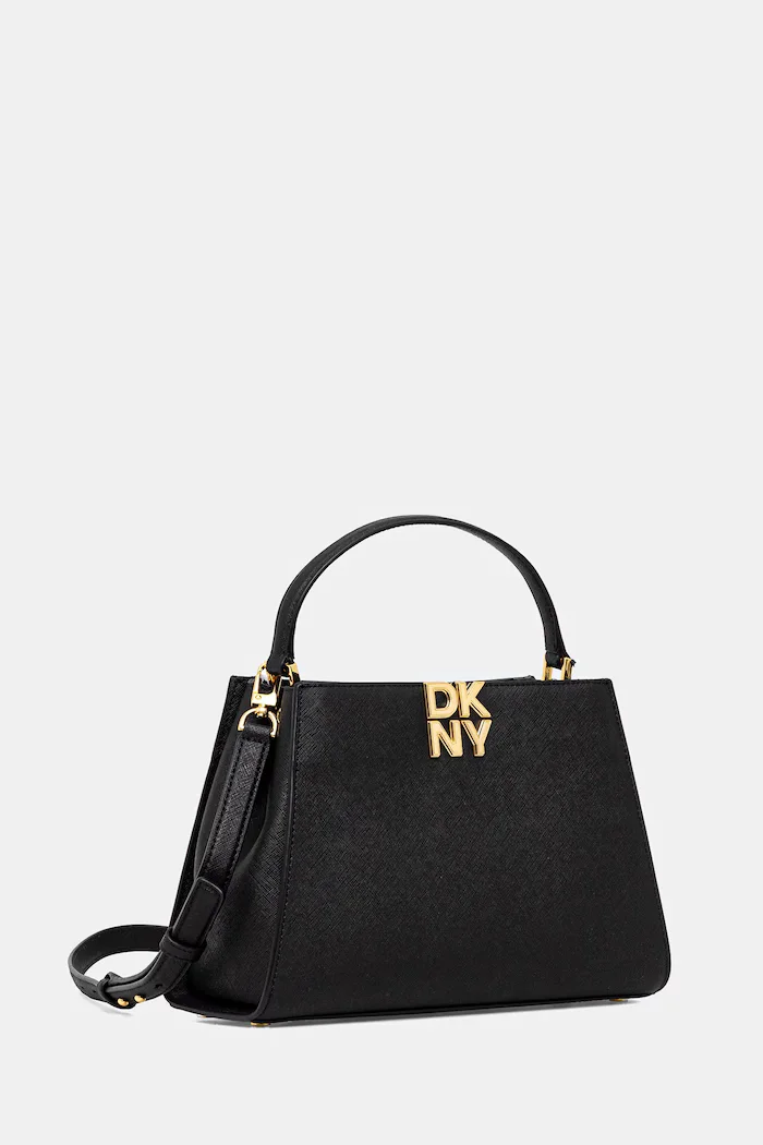DKNY Кожена чанта FOSTER в черно R52D1L92