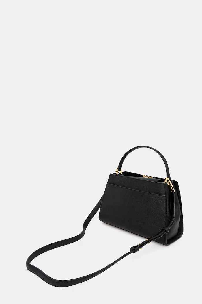 DKNY Кожена чанта FOSTER в черно R52D1L92
