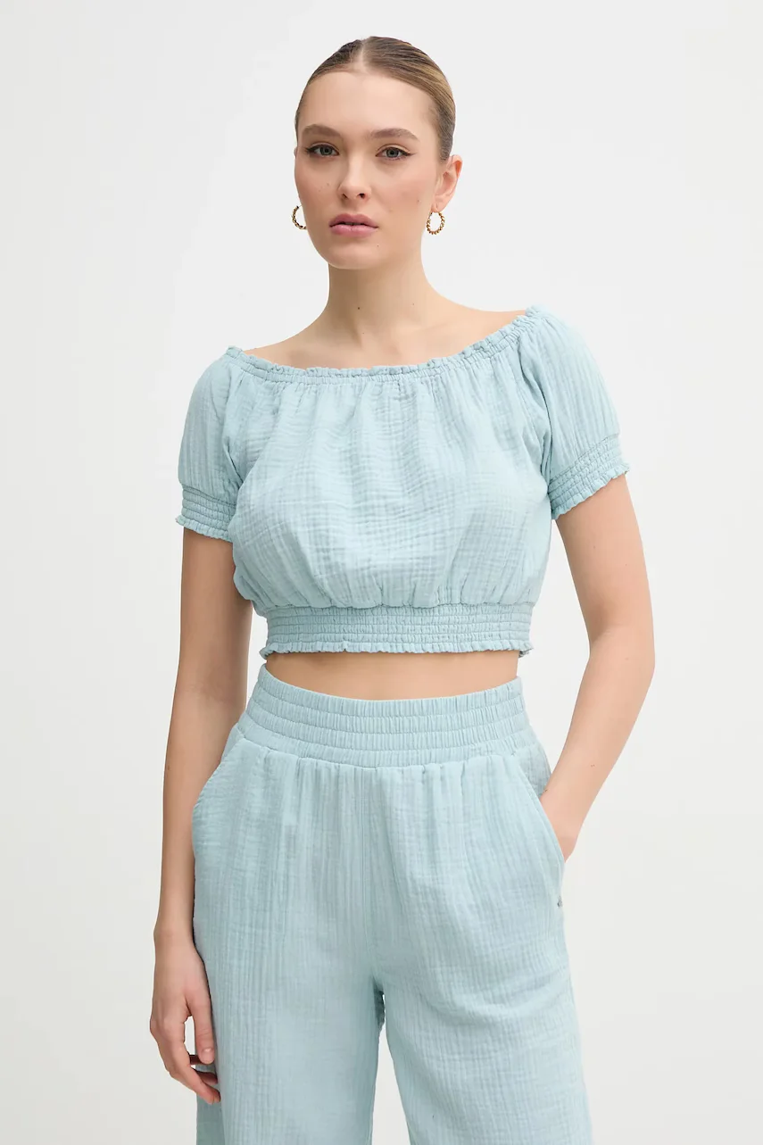 DKNY Памучна блуза