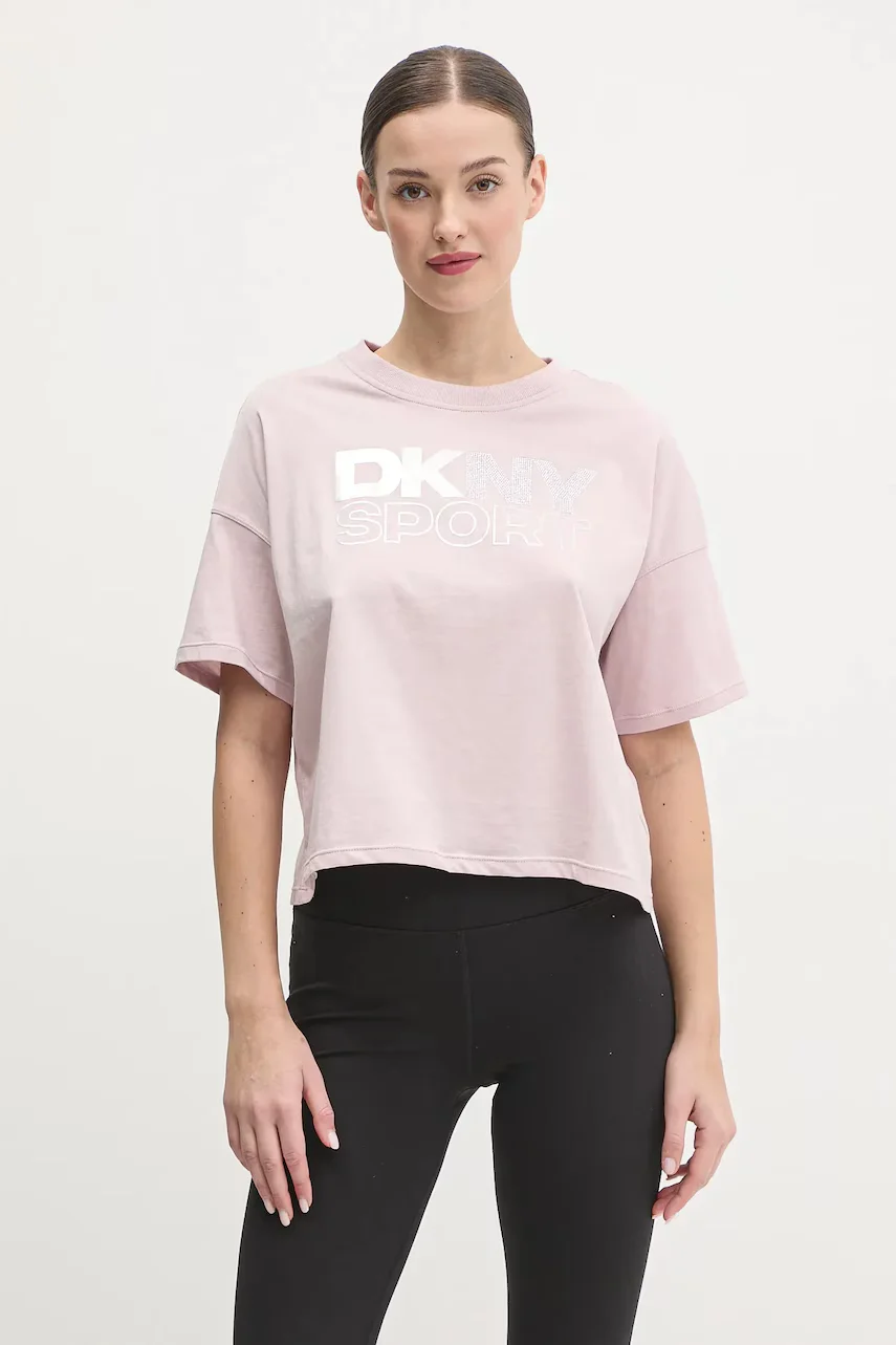 DKNY Памучна тениска