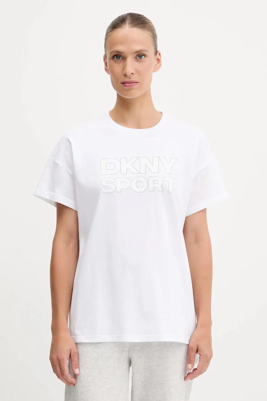 DKNY Памучна тениска