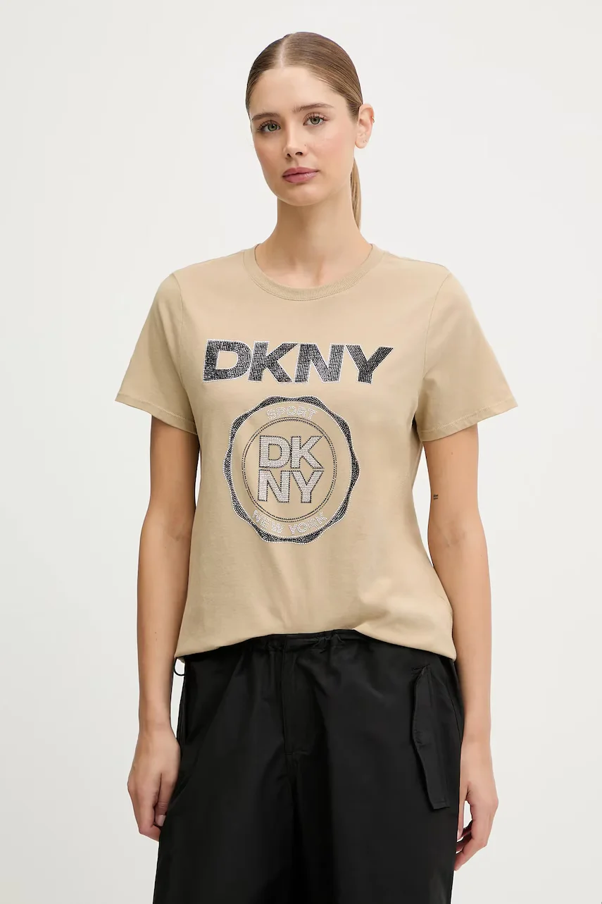 DKNY Памучна тениска