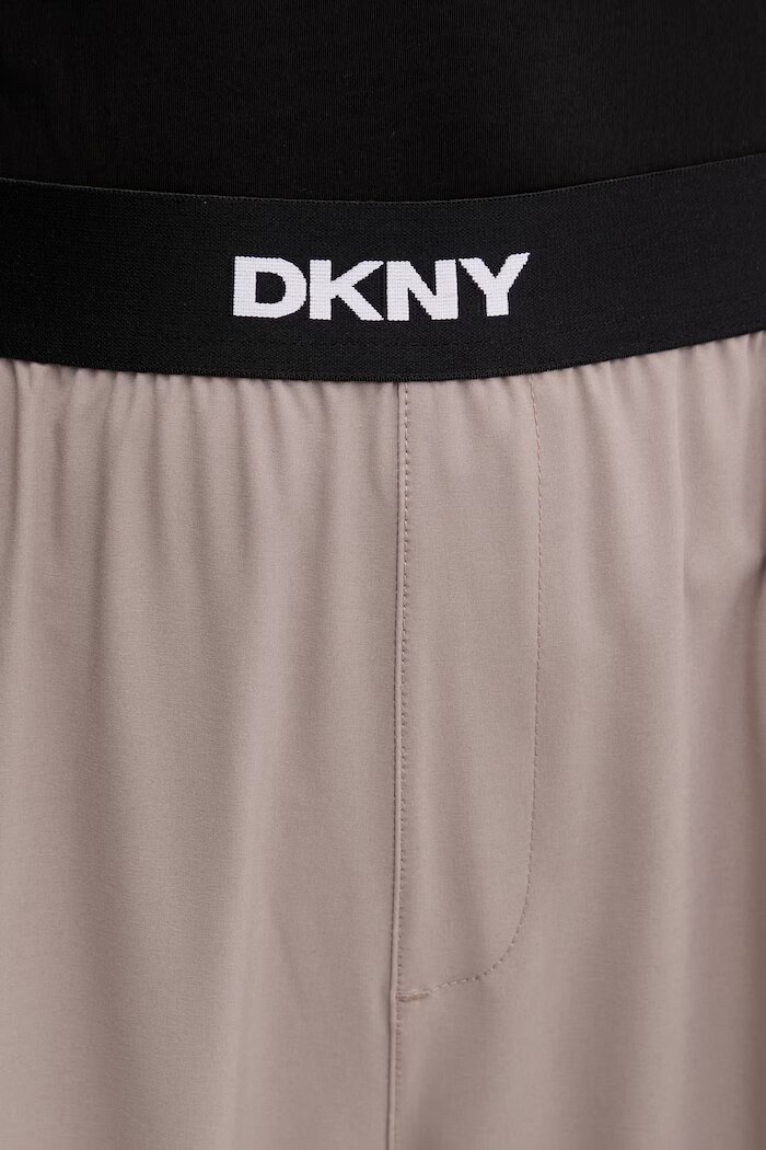 DKNY Панталон в сиво с широка каройка с висока талия DP6P3645