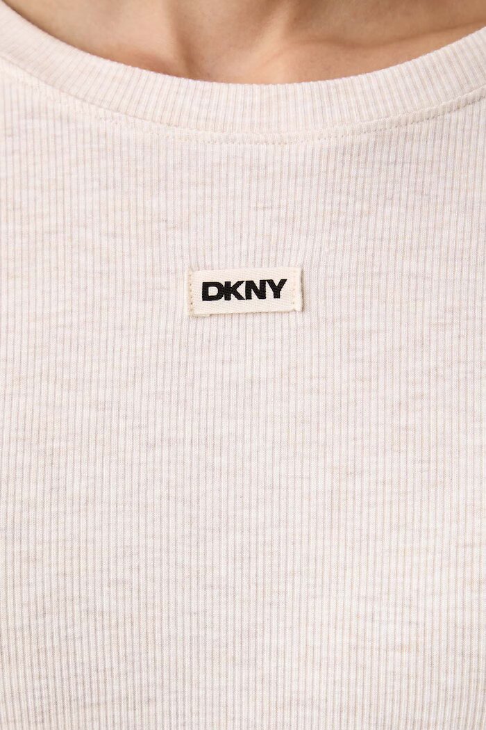 DKNY пижама дамска от вискоза бежова YI80136