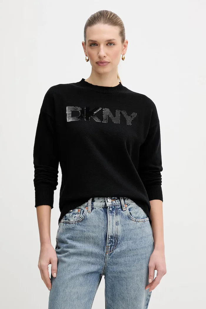 DKNY Пуловер в бежово от лека материя DJ4R0407
