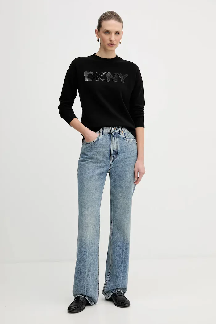 DKNY Пуловер в бежово от лека материя DJ4R0407