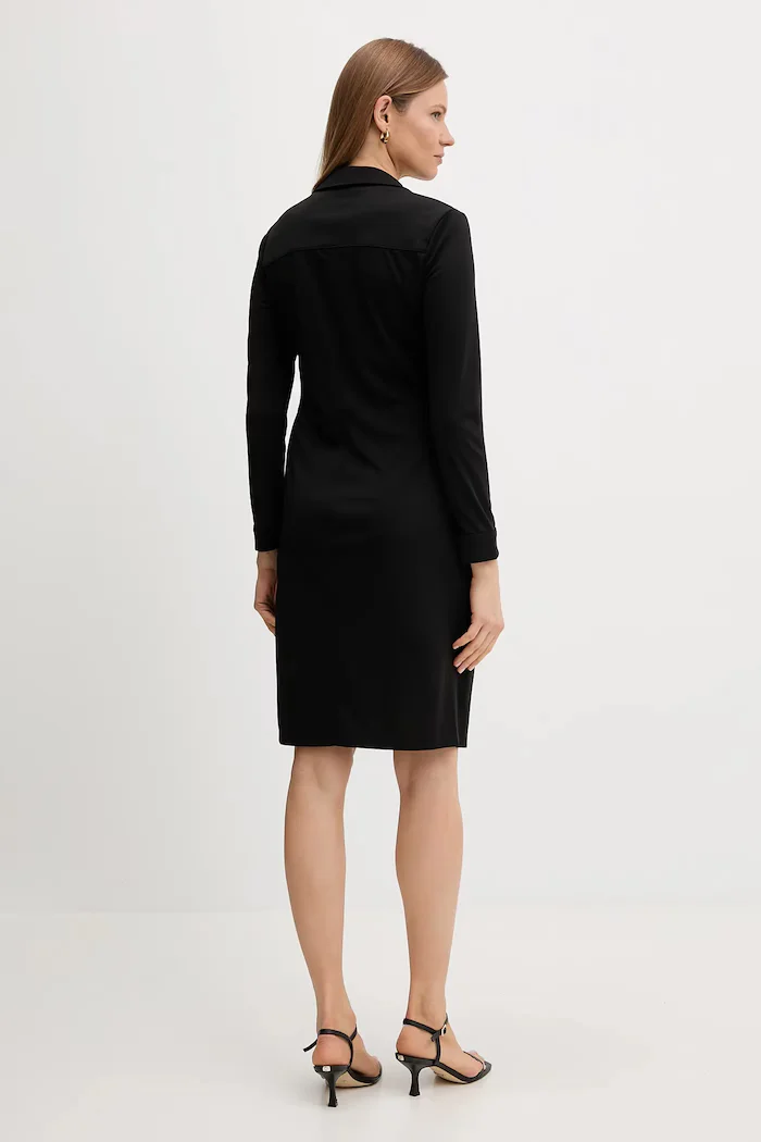 DKNY Рокля в черно къса със стандартна кройка DD5J2P39