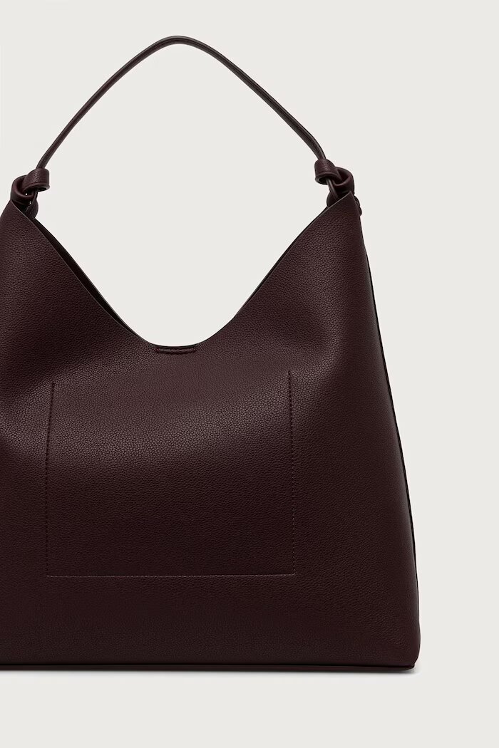 DKNY шопинг чанта дамска от имитация на кожа бордо R54CAO07