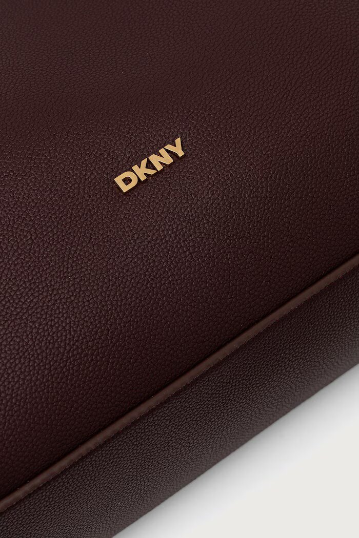 DKNY шопинг чанта дамска от имитация на кожа бордо R54CAO07