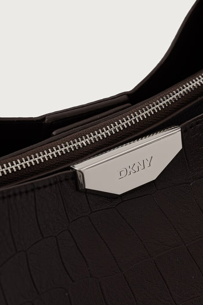 DKNY шопинг чанта дамска от имитация на кожа кафява R63APG32
