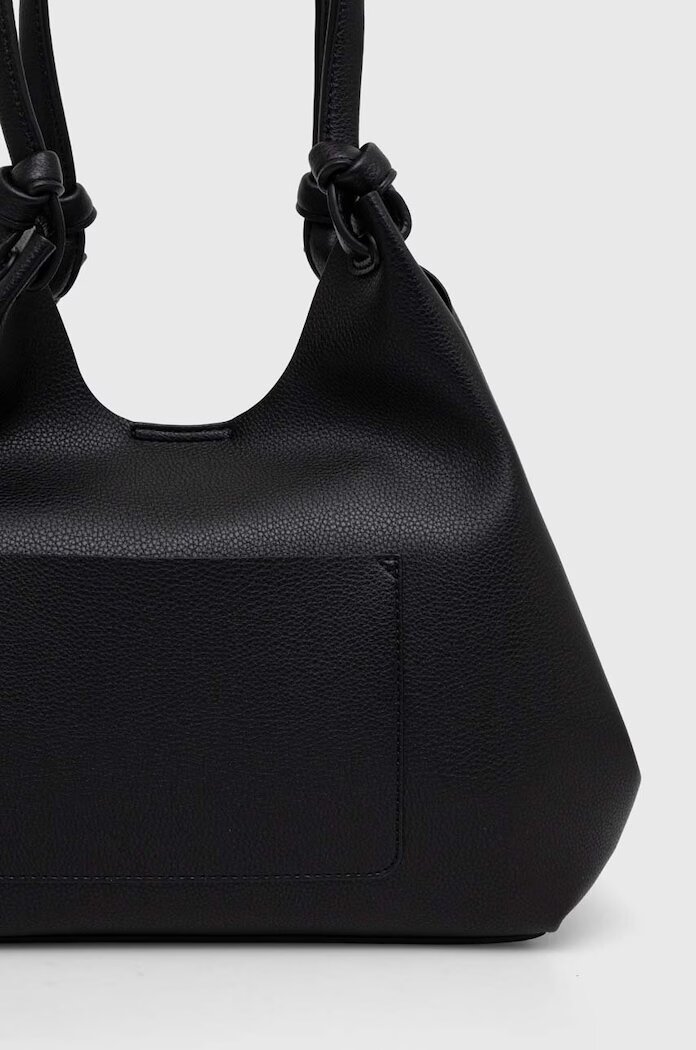 DKNY шопинг чанта дамска от имитация на кожа PAULA черна R42BAE49
