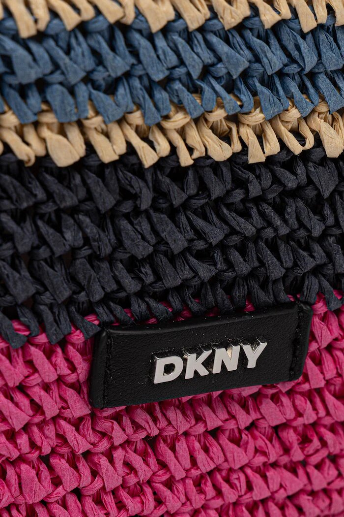 DKNY шопинг чанта дамска от сплетена материя PAULA многоцветна R61CYO07