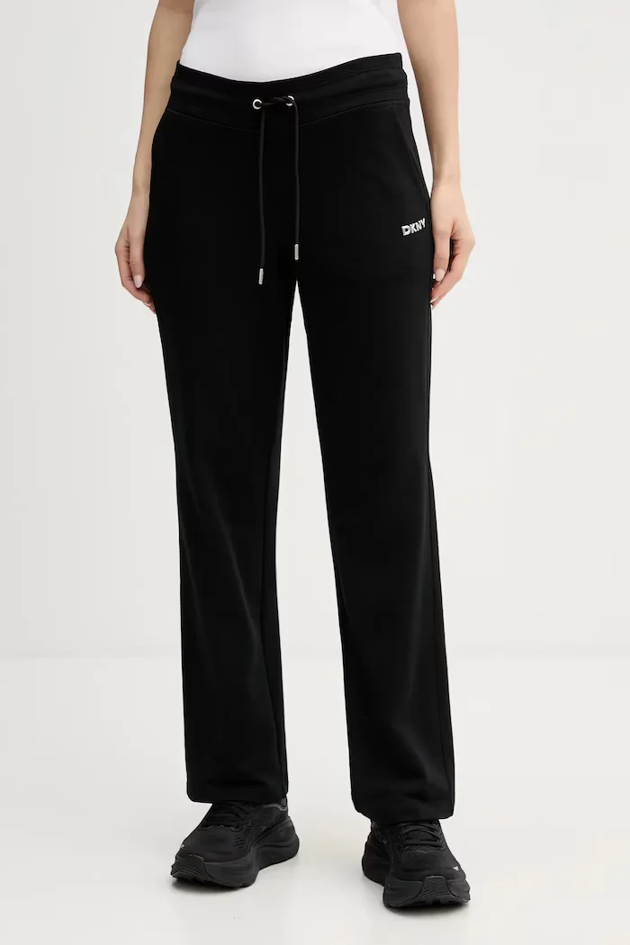 DKNY Спортен панталон в черно с изчистен дизайн DP6P3794