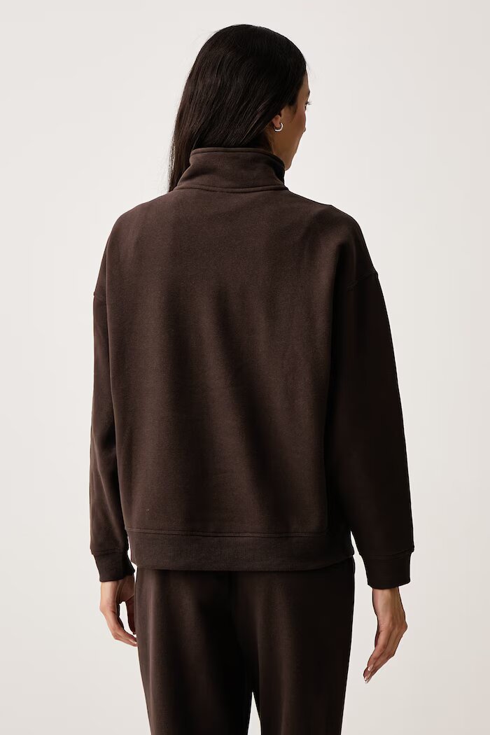 DKNY суичър дамски с памук кафяв DP6T1652