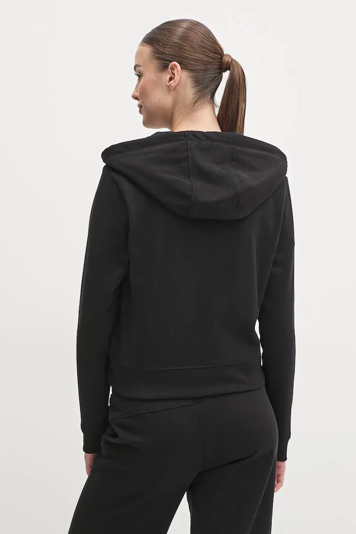 DKNY Суичър в черно с качулка с изчистен дизайн DP5J9508