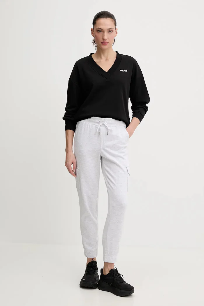 DKNY Суичър в черно с принт DP6T1644