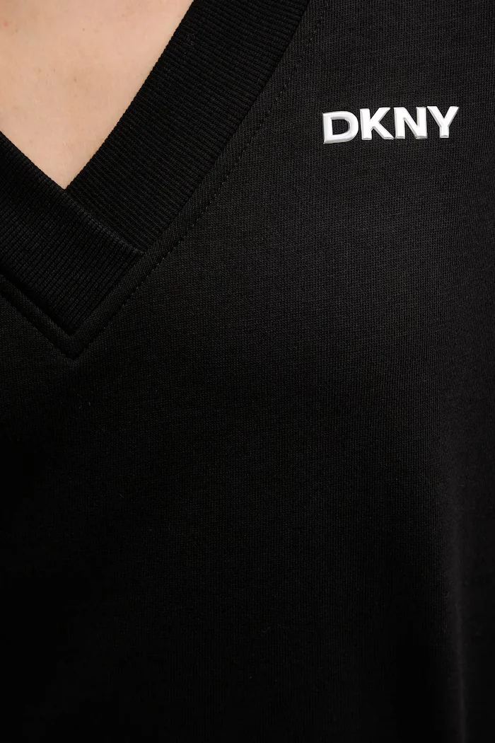 DKNY Суичър в черно с принт DP6T1644