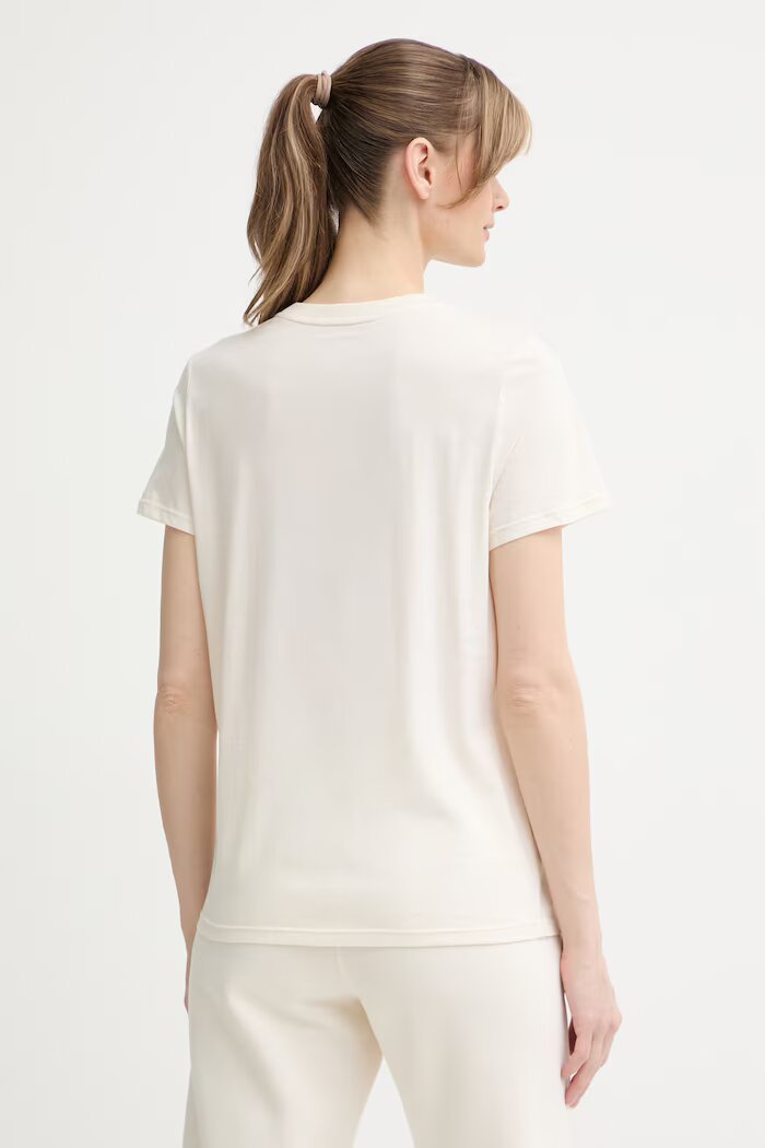 DKNY тениска дамска от памук бежова DP6T1733