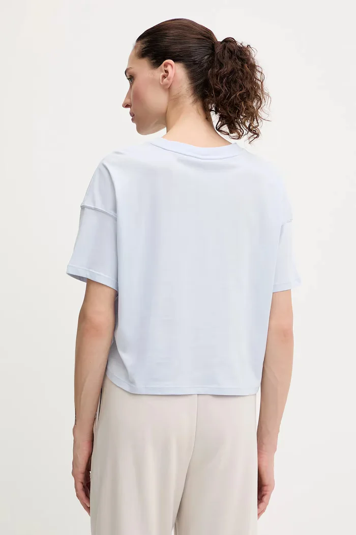 DKNY тениска дамска от памук синя DP6T1662